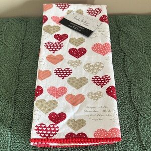 Nicole Miller Valentine Heart ♥️ Kitchen Towels Set of 3 NEW!